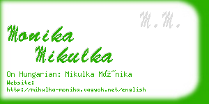 monika mikulka business card